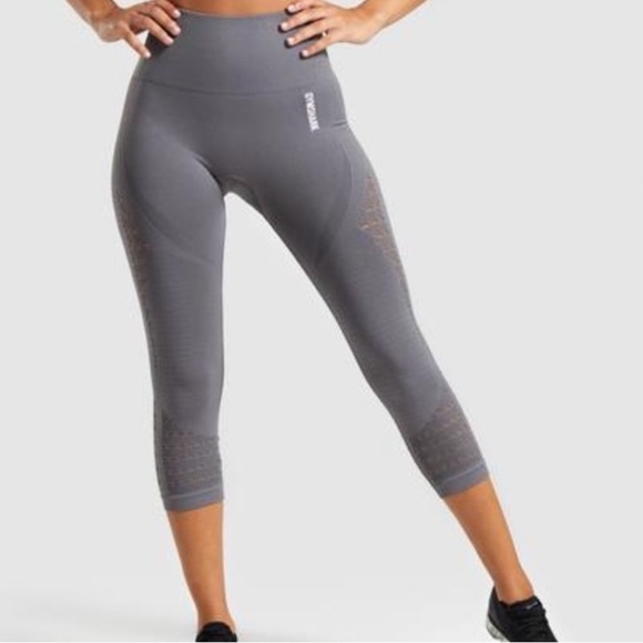 GYMSHARK | Energy Seamless Cropped Legging - Picture 1 of 2